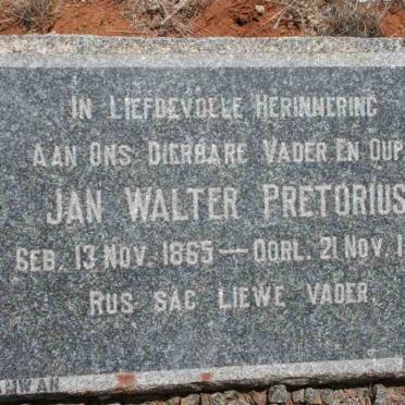 PRETORIUS Jan Walter 1865-1951