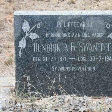 SWANEPOEL Hendrik A.B. 1871-1949