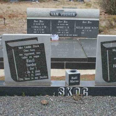 SKOG Emil Isedor 1942-1999 &amp; Hester A.C. 1952-