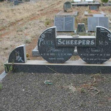 SCHEEPERS J.C.E. 1903-1986 &amp; M.S. 1909-1981