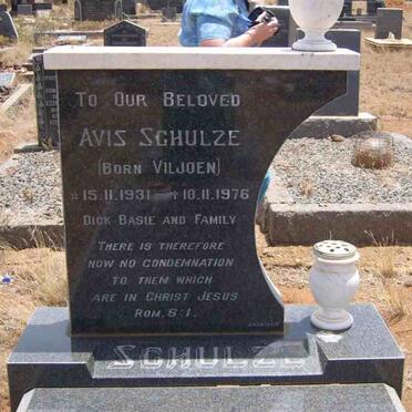SCHULZE Avis nee VILJOEN 1931-1976
