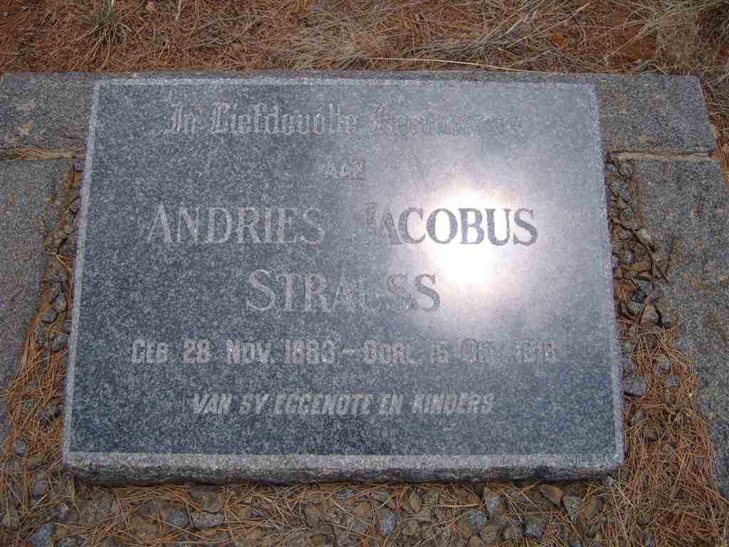 STRAUSS Andries Jacobus 1883-1918