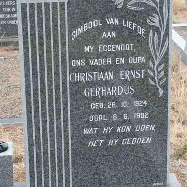 STRYDOM Christiaan Ernst Gerhardus 1924-1992