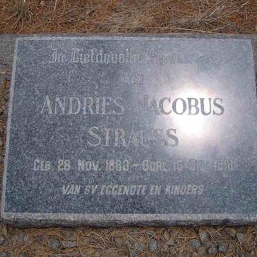 STRAUSS Andries Jacobus 1883-1918