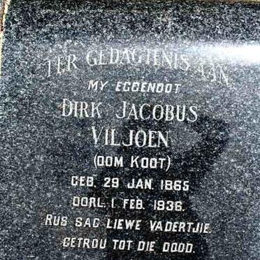 VILJOEN Dirk Jacobus 1865-1936