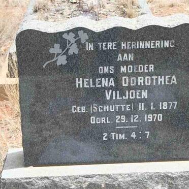 VILJOEN Helena Dorothea nee SCHUTTE 1877-1970
