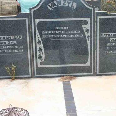 ZYL Adriaan Izak, van 1866-1938 &amp; Catharina Sophia DE VILLIERS 1870-1939