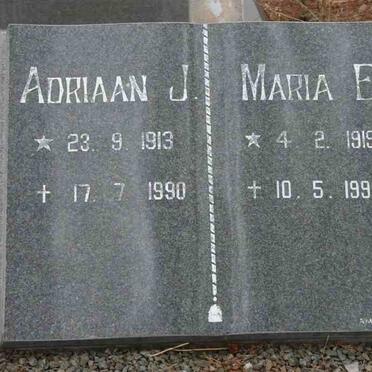 ? Adriaan J. 1913-1990 &amp; Maria E. 1919-1996