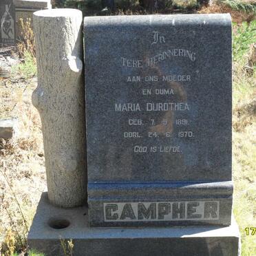 CAMPHER Maria Durothea 1891-1970
