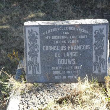 GOUWS Cornelius Francois De Lange 1897-1950
