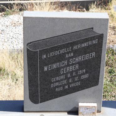 GERBER Weinrich Schreiber 1914-1980