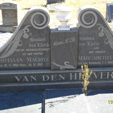 HEEVER Christiaan Mauritz, van den 1885-1957 &amp; Margaretha Isabella VAN RENSBURG 1888-1975