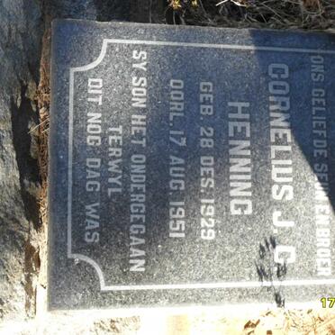 HENNING Cornelius J.C. 1929-1951