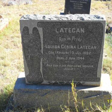 LATEGAN Louisa Gesina nee KRAUSE 1882-1944