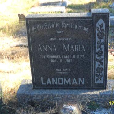 LANDMAN Anna Maria nee GROBBELAAR 1877-1958
