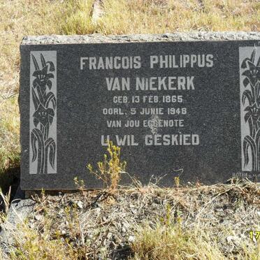 NIEKERK Francois Philippus, van 1865-1948