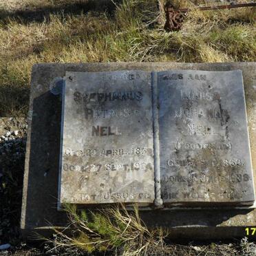 NELL Stephanus Petrus 1852-1934 &amp; Louisa Johanna FRONEMAN 1863-1938