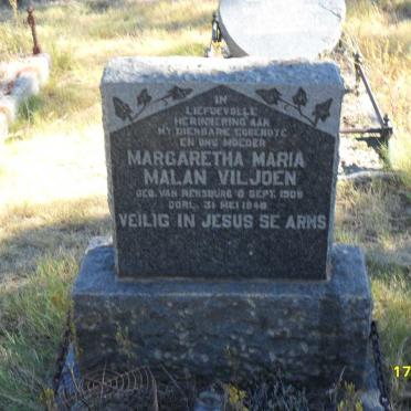 VILJOEN Margaretha Maria Malan nee VAN RENSBURG 1909-1948