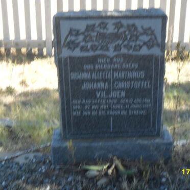 VILJOEN Marthinus Christoffel -1940 &amp; Susanna Aletta Johanna RAS