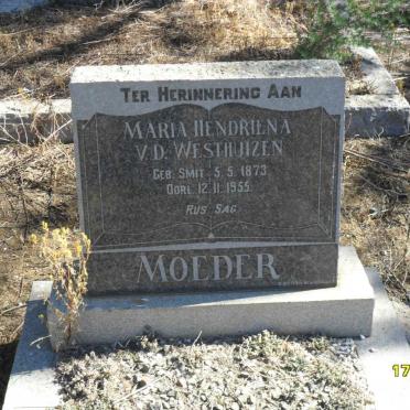 WESTHUIZEN Maria Hendriena, v.d. nee SMIT 1873-1955