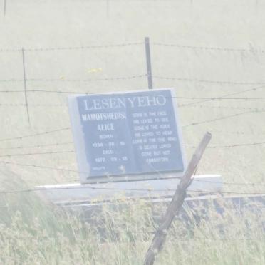 Free State, THABANCHU district, Rural (farm cemeteries)