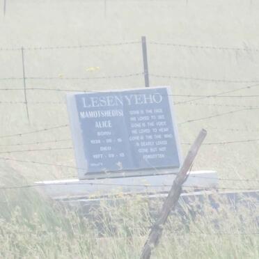 Free State, THABANCHU district, Rural (farm cemeteries)