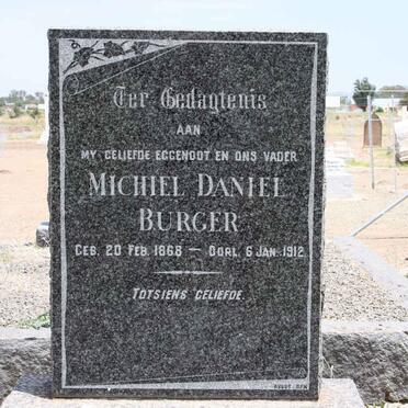 BURGER Michiel Daniel 1868-1912