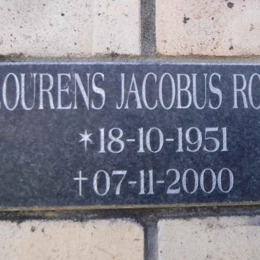 ROODT Lourens Jacobus 1951-2000