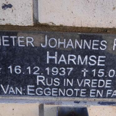 HARMSE Pieter Johannes Petrus 1937-2017