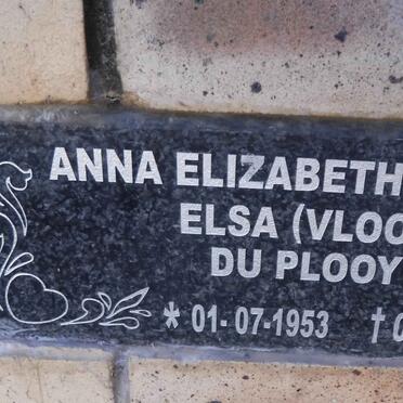 PLOOY Anna Elizabeth Jacoba Elsa, du 1953-2018