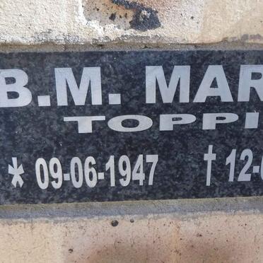MARAIS B.M. 1947-2013