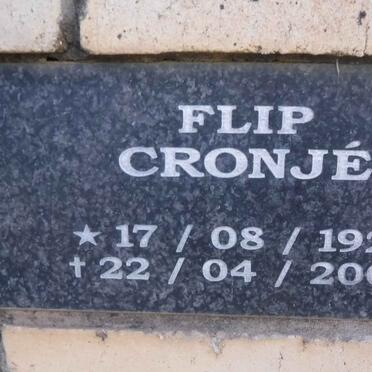CRONJE Flip 1928-2007