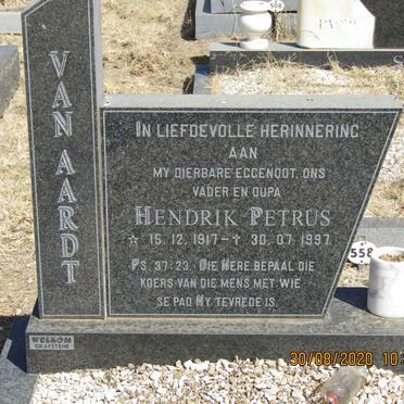 AARDT Hendrik Petrus, van 1917-1997