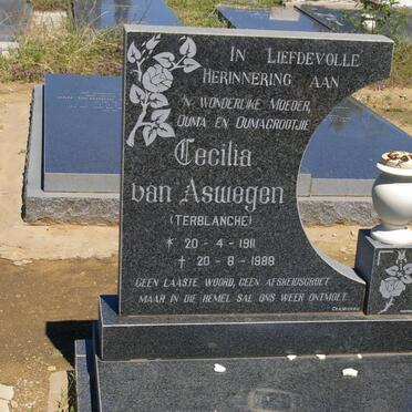 ASWEGEN Cecilia, van nee TERBLANCHE 1911-1988