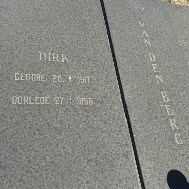 BERG Dirk, van den 1917-1985