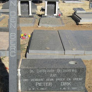 BERG Pieter Dirk, van den 1947-1987