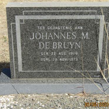 BRUYN Johannes M., de 1906 1973