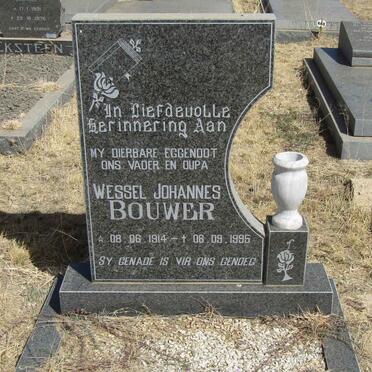 BOUWER Wessel Johannes 1914-1995