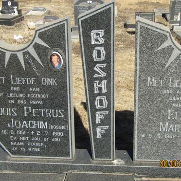 BOSHOFF Louis Petrus Joachim 1951-1990 &amp; Elsa Martha 1952-