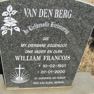 BERG William Francois, van den 1951-2000