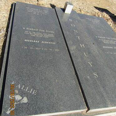 BONTHUYS Nicolaas Albertus 1927-2001 &amp; Hendrina Francina 1932-2019