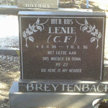 BREYTENBACH C.F. 1904-1996