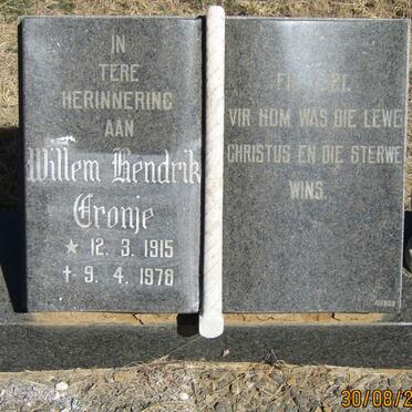 CRONJE Willem Hendrik 1915-1978