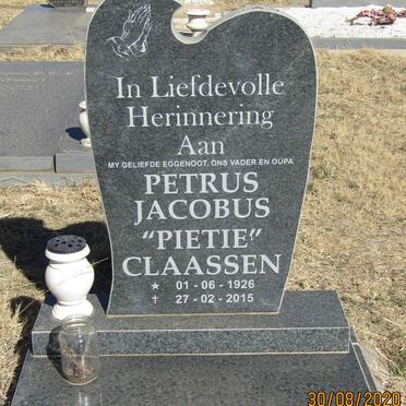 CLAASSEN Petrus Jacobus 1926-2015