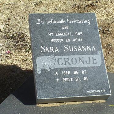 CRONJE Sara Susanna 1920-2007