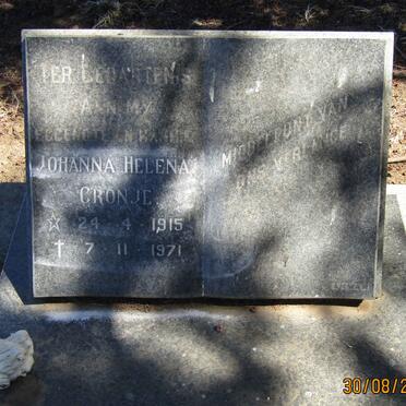 CRONJE Johanna Helena 1915-1971