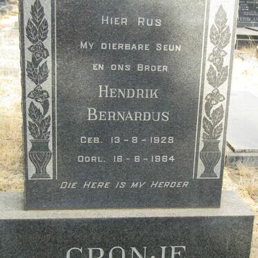 CRONJE Hendrik Bernardus 1928-1964