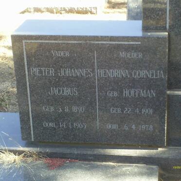 CORNELIUS Pieter Johannes Jacobus 1890-1963 &amp; Hendrina Cornelia HOFFMAN 1901-1978