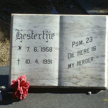 CRONJE Hestertjie 1958-1991