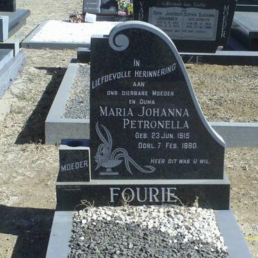 FOURIE Maria Johanna Petronella 1915-1990